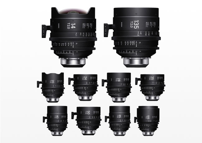Kiralık Sigma Cine FF High Speed Lens Seti 10lu (PL)