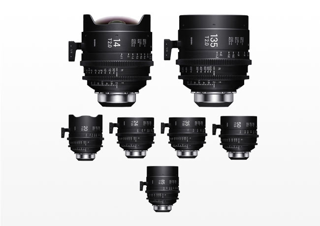Kiralık Sigma Cine FF High Speed Art Prime 7li Lens Seti (PL)