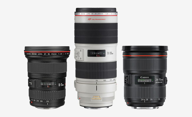 Canon L Serisi Zoom Lens Seti eklendi