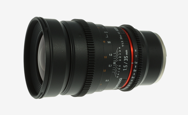 Samyang 35mm f/1.5 Sinema Serisi Lens eklendi
