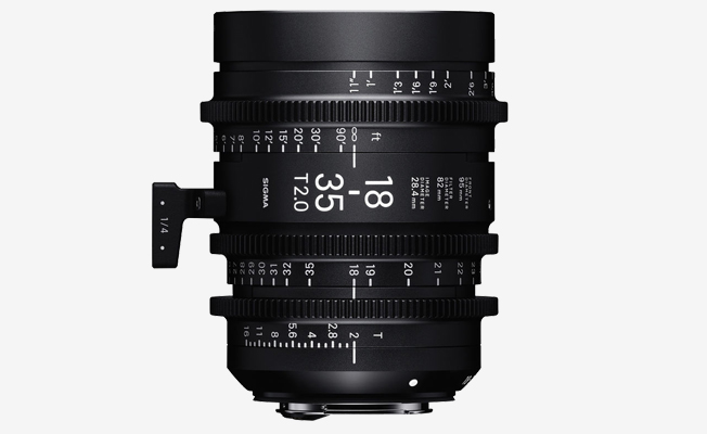 Sigma 18-35mm T2 Cine Zoom Lens eklendi