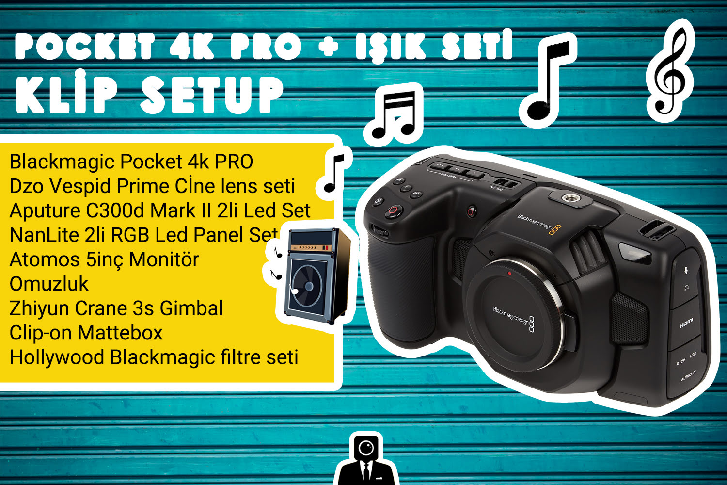 Kiralık Blackmagic Pocket 4K Kamera Klip Seti